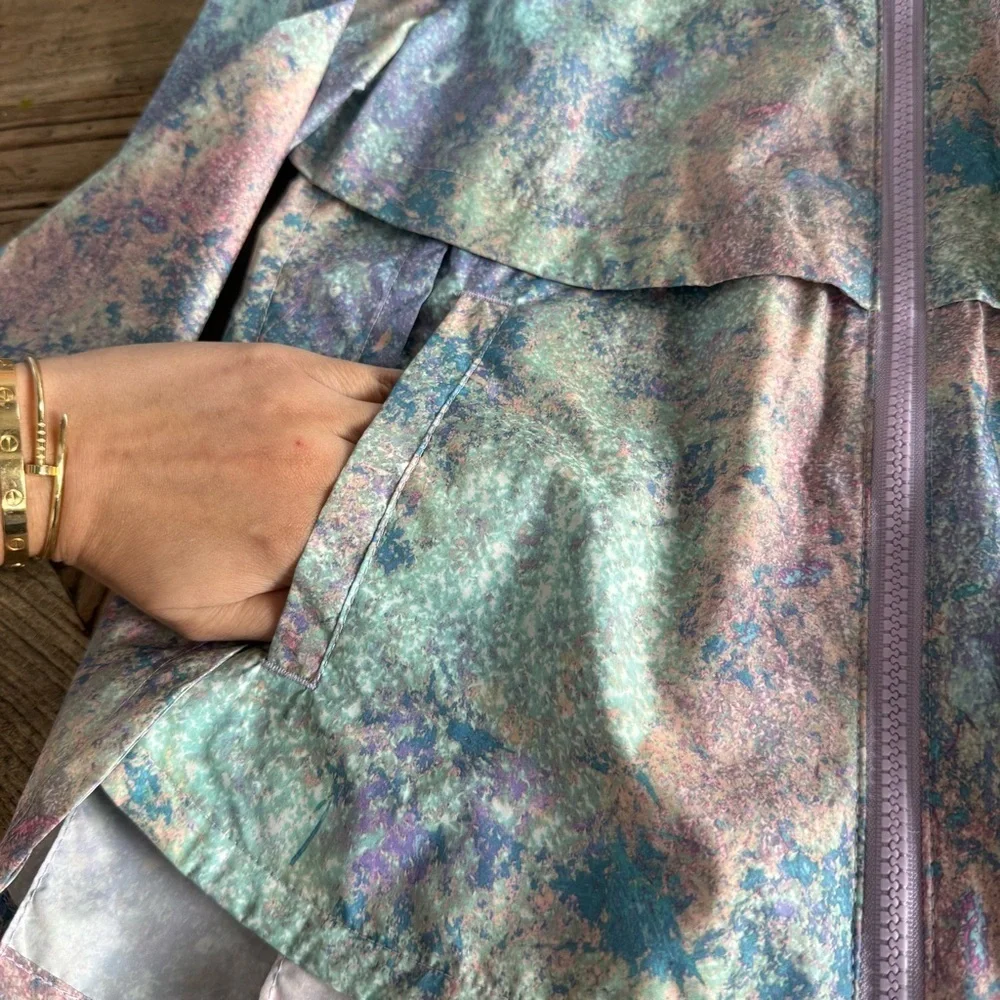 All in Motion Pastel Girls' Tie Dye Windbreaker Jacket Medium 7/8